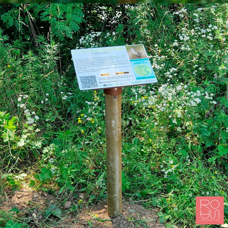 Faristol Fauna amb peu de fusta